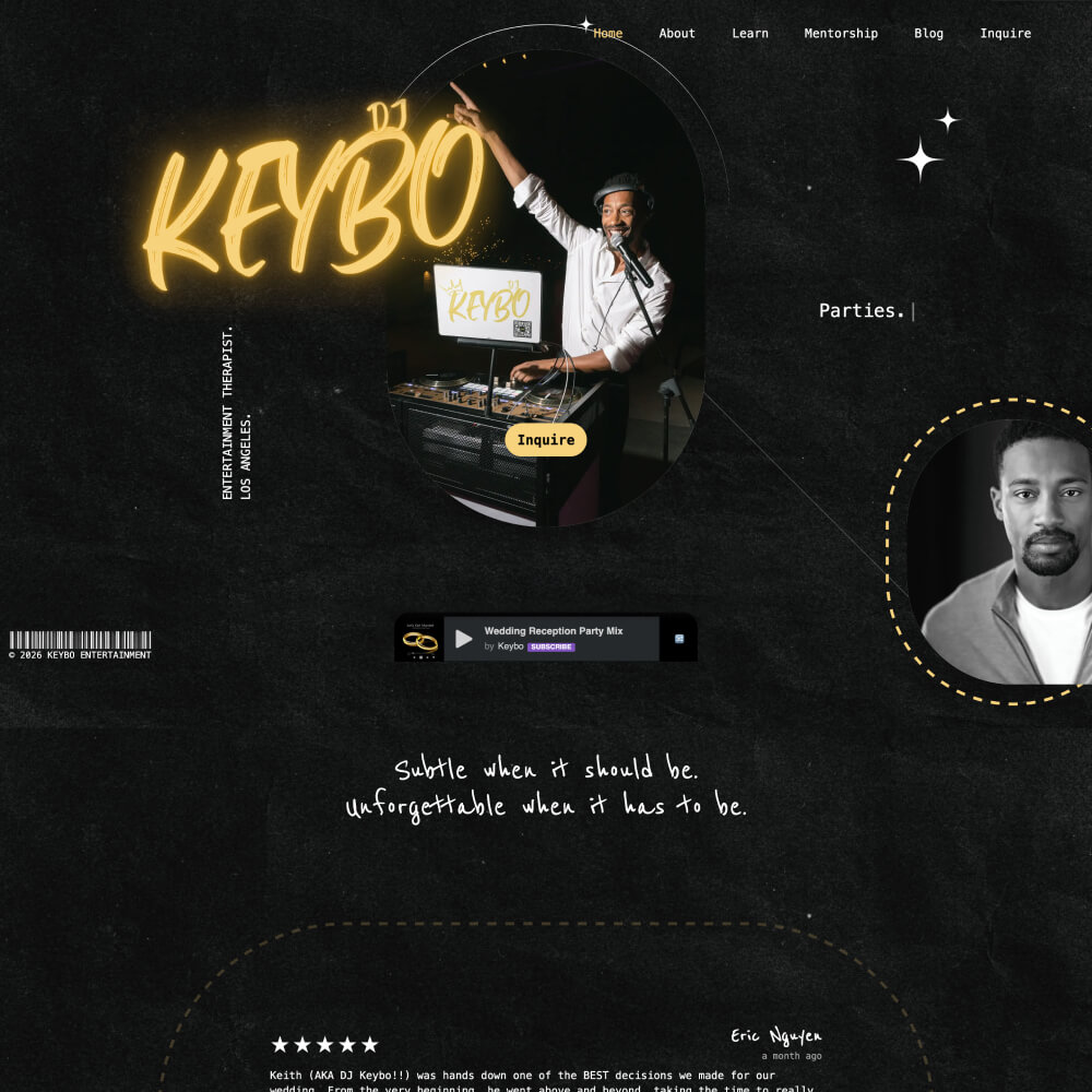 Keybo Entertainment | DJ Booking Website