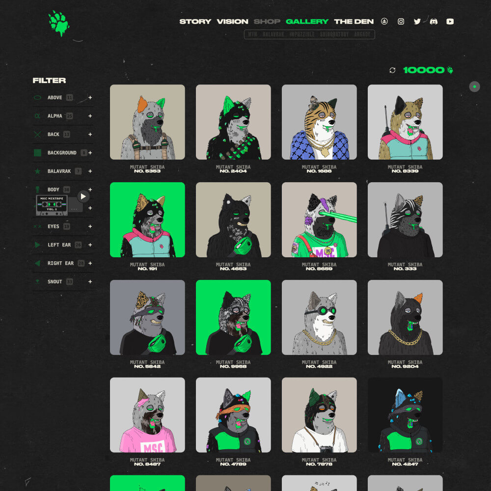 Mutant Shiba Club | Token-Gated NFT Community